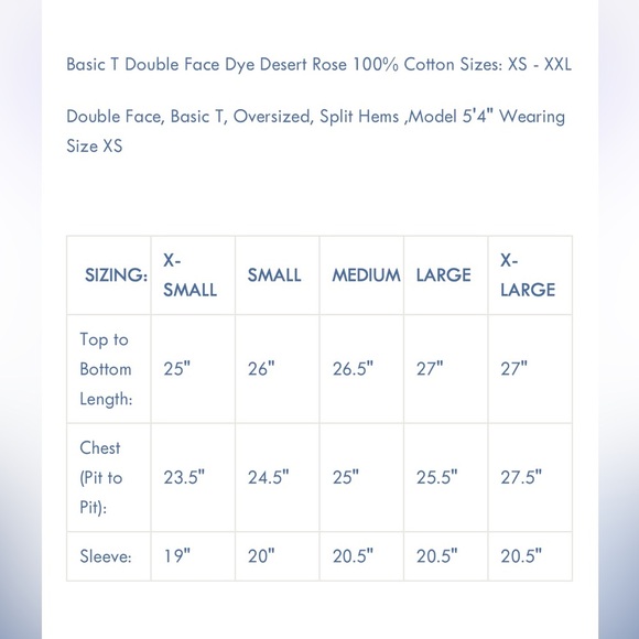 Free People x Dr Collector Basic T Double Face Dye Desert Road Small NWT - Picture 14 of 14